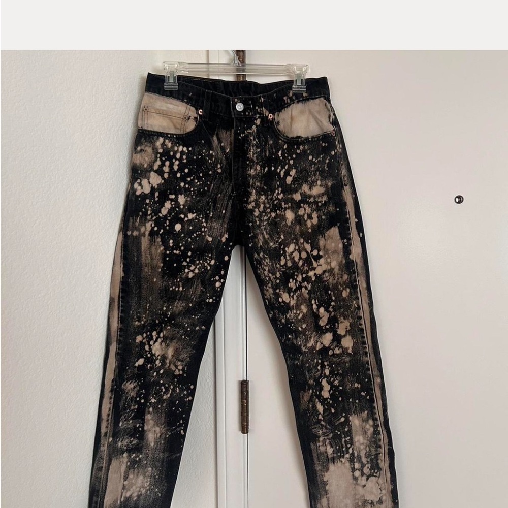Levi’s splattered jeans